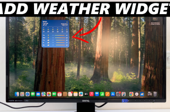 How To Add Weather Widget On Mac