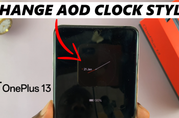 How To Change Always ON Display Clock To Analog On OnePlus 13