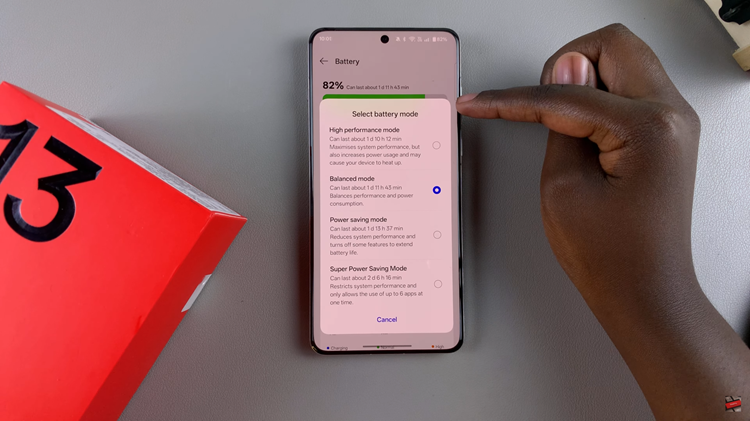 How To Change Battery Mode On OnePlus 13