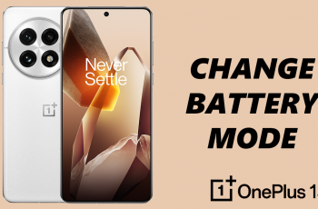 How To Change Battery Mode On OnePlus 13