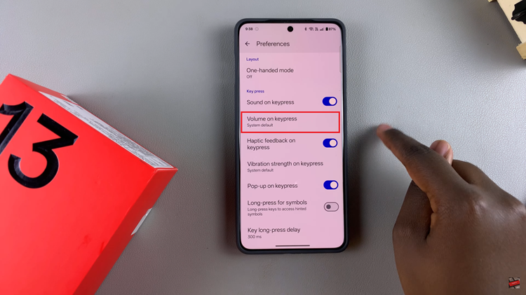 How To Change Keyboard Volume On OnePlus 13