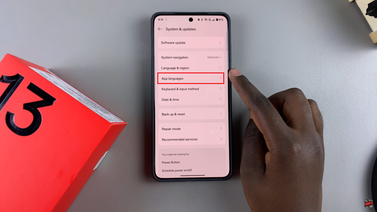 How To Change Language For Specific Apps On OnePlus 13