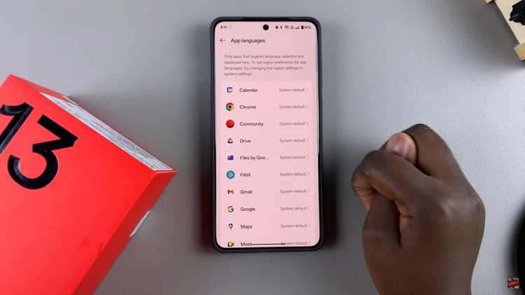 How To Change Language For Specific Apps On OnePlus 13