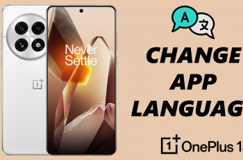 How To Change Language For Specific Apps On OnePlus 13