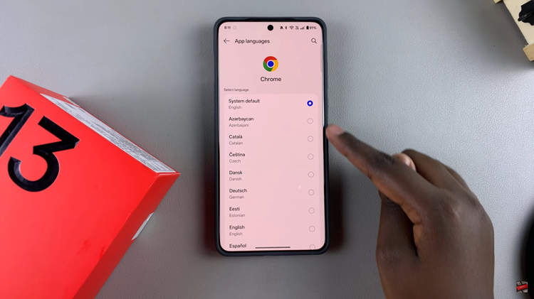 How To Change Language For Specific Apps On OnePlus 13