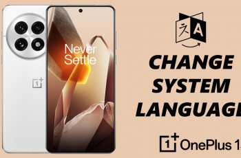 How To Change Language On OnePlus 13