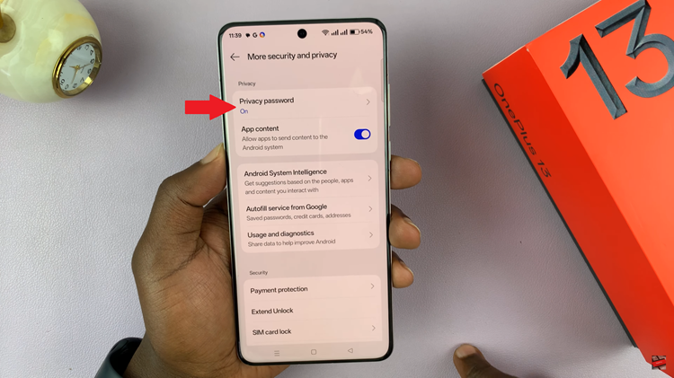 How To Change Privacy Password On OnePlus 13