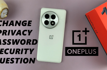 How To Change Privacy Password Security Question On OnePlus 13