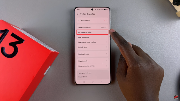 How To Change Region On OnePlus 13