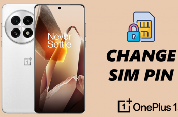 How To Change SIM PIN On OnePlus 13