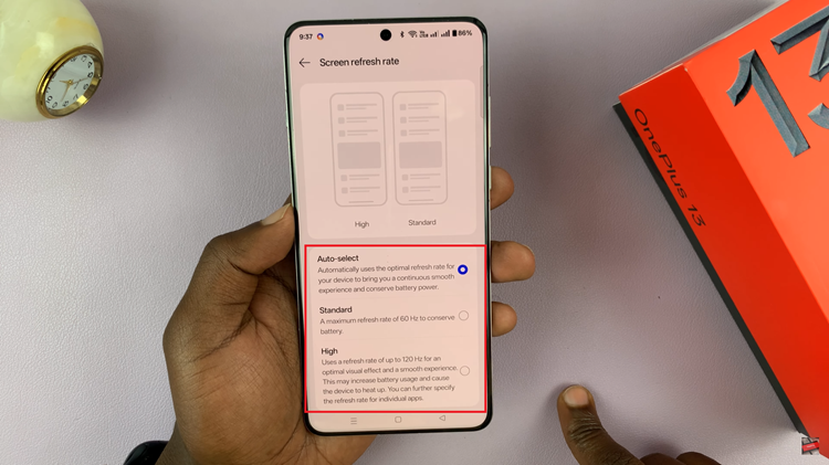 How To Change Screen Refresh Rate On OnePlus 13