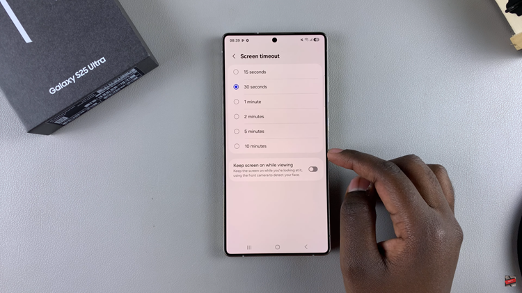 How To Change Screen Timeout On Samsung Galaxy S25 & S25 Ultra