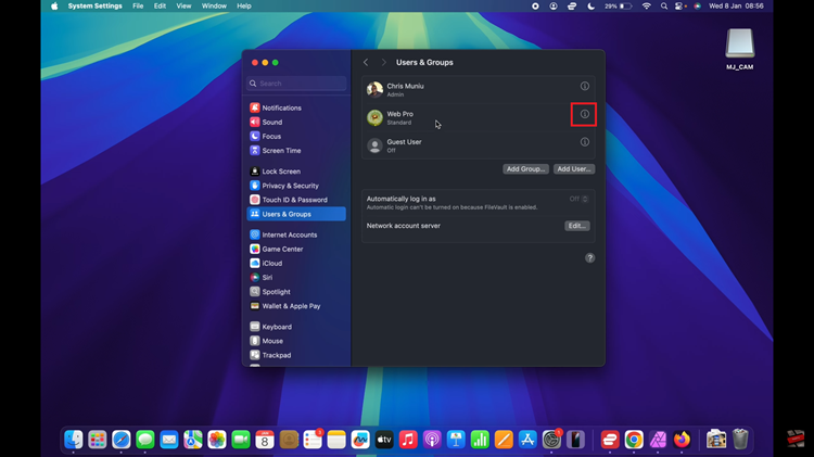 How To Change User Account Password On Mac