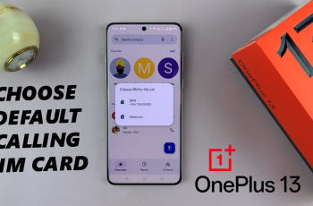 How To Choose / Change Default Calling SIM Card On Dual SIM OnePlus 13