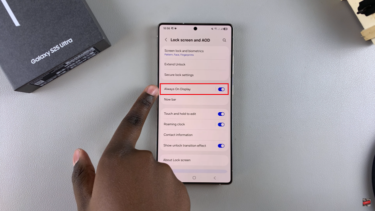How To Disable Always ON Display On Samsung Galaxy S25 & S25 Ultra