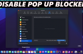 How To Disable Pop Up Blocker On Mac