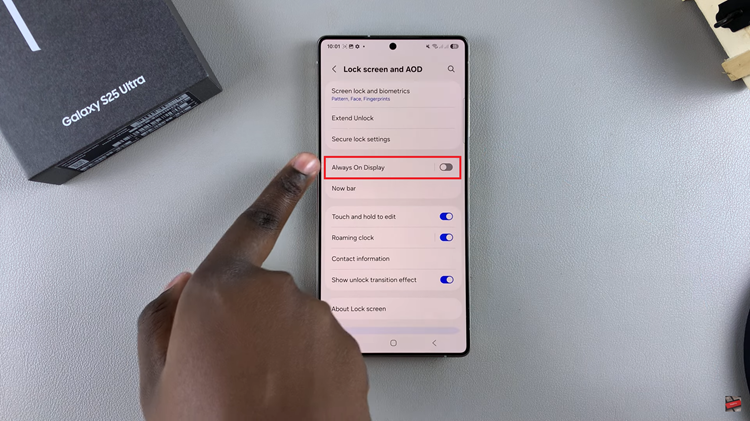 How To Enable Always ON Display On Samsung Galaxy S25 & S25 Ultra