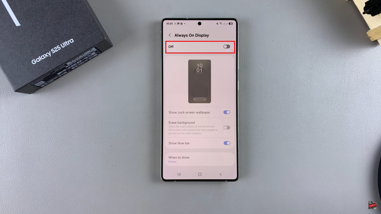 How To Enable Always ON Display On Samsung Galaxy S25 & S25 Ultra