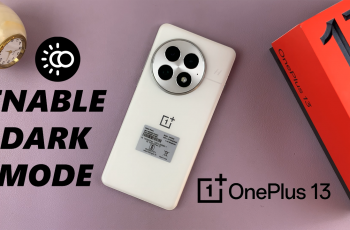 How To Enable Dark Mode On OnePlus 13