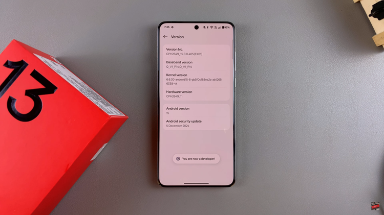 How To Enable Developer Options On OnePlus 13