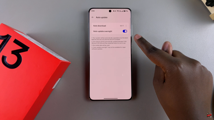 How To Enable & Disable Automatic Software Updates On OnePlus 13