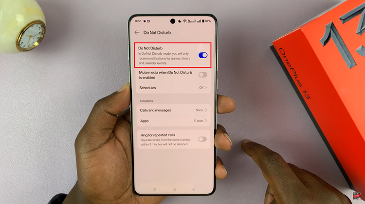 How To Enable & Disable Do Not Disturb Mode On OnePlus 13