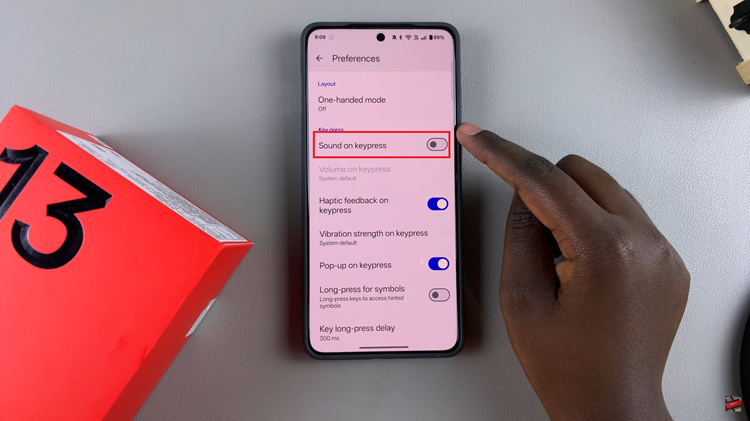 How To Enable & Disable Keyboard Sounds On OnePlus 13