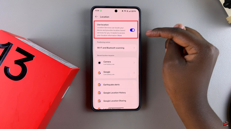 How To Enable & Disable Location Services On OnePlus 13