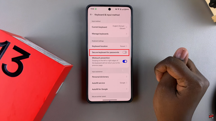 How To Enable & Disable Secure Keyboard For Passwords On OnePlus 13