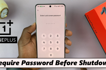 How To Enable Require Password Before Shutdown On OnePlus 13