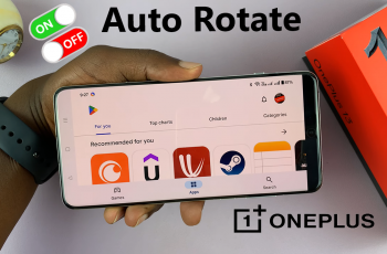 How To Enable / Disable Screen Auto Rotate On OnePlus 13