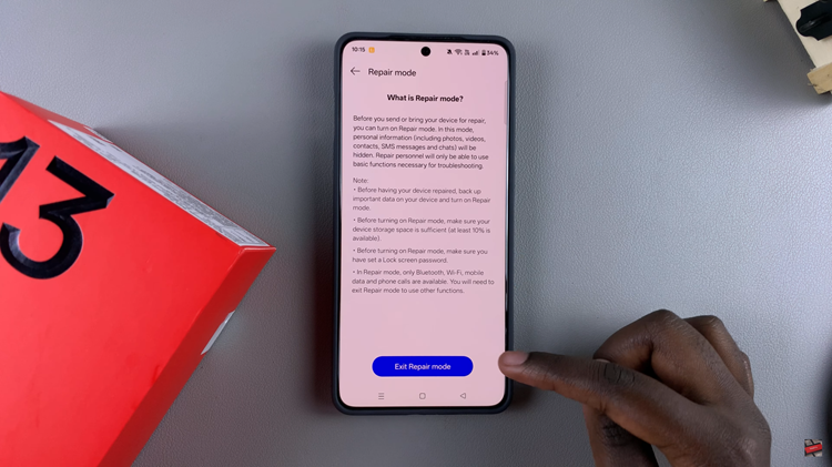 How To Enter & Exit Repair Mode On OnePlus 13
