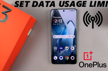 How To Set Data Usage Limit On OnePlus 13