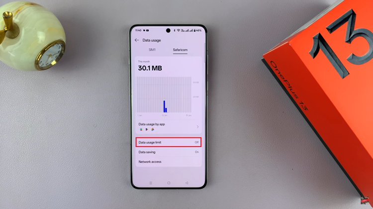 How To Set Mobile Data Usage Limit On OnePlus 13