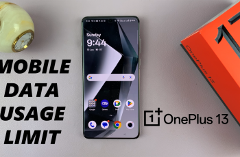 How To Set Mobile Data Usage Limit On OnePlus 13