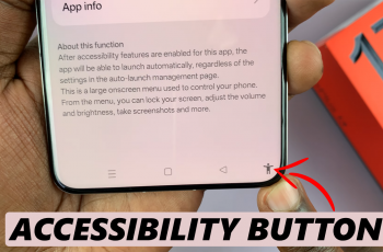 How To Show & Hide Accessibility Button On OnePlus 13