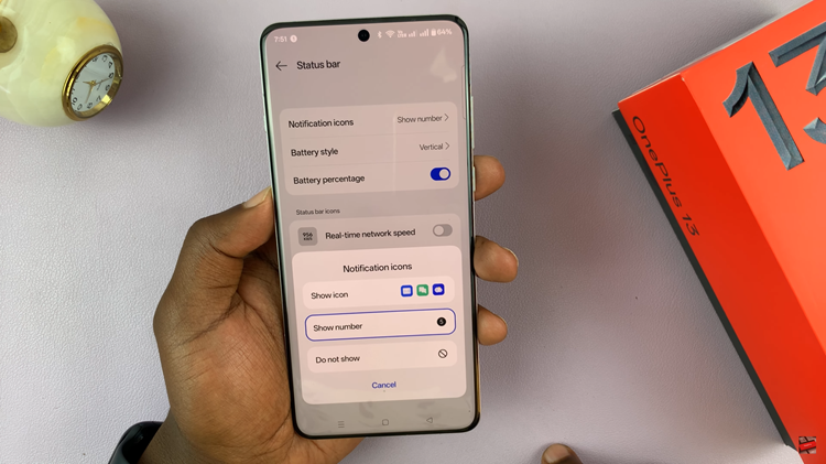 How To Show & Hide Notification Icons In Status Bar On OnePlus 13