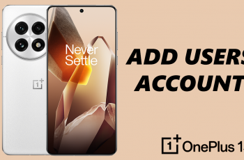 How To Add User Account To OnePlus 13