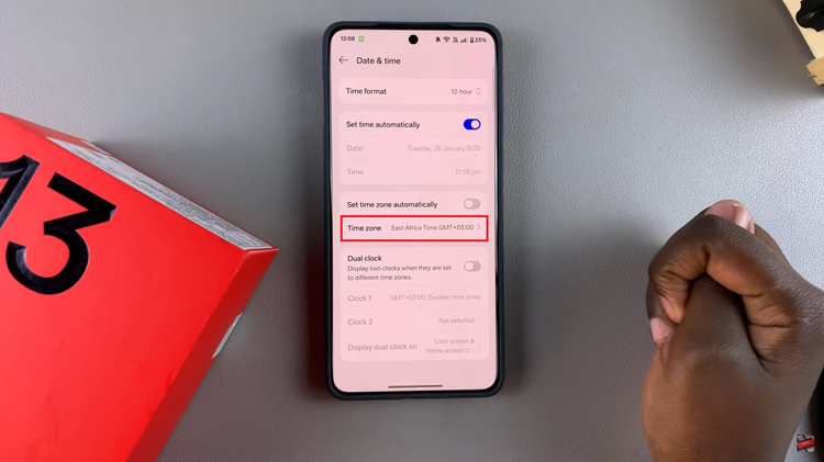 How To Turn ON & OFF Automatic Time Zone On OnePlus 13