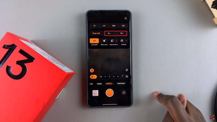 How To Turn ON & OFF Camera Timer On OnePlus 13