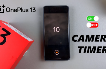 How To Turn ON & OFF Camera Timer On OnePlus 13