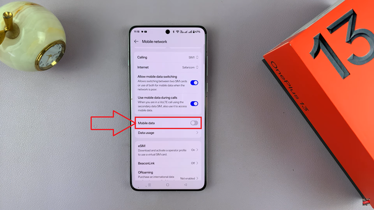 Turn Off Mobile Data On OnePlus 13