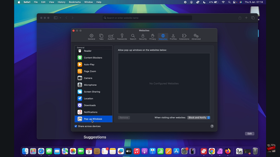 How To Disable Pop Up Blocker On Mac