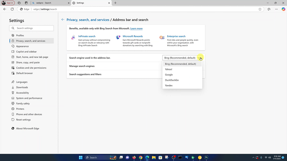 How To Make Google Default Search Engine In Microsoft Edge (2025)