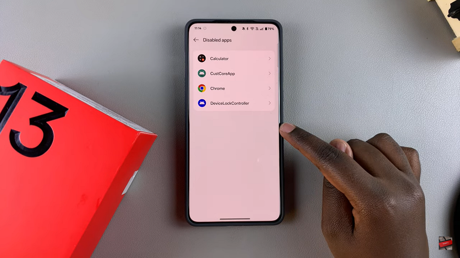How To Find Disabled Apps On OnePlus 13