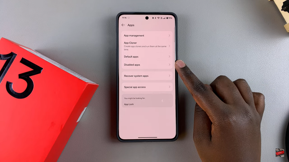 How To Find Disabled Apps On OnePlus 13