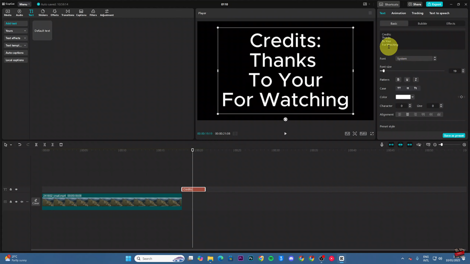 How To Make Scrolling Credits In CapCut PC