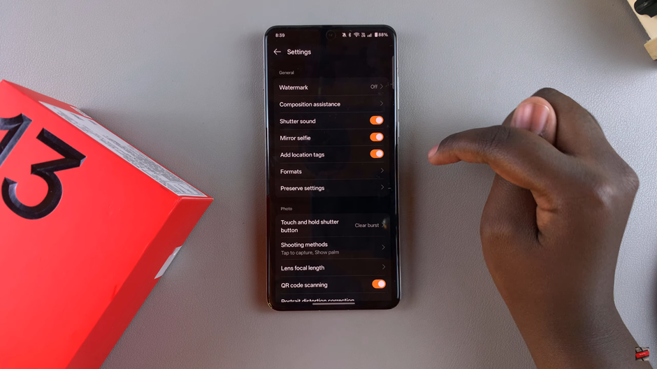 How To Find Camera Settings On OnePlus 13