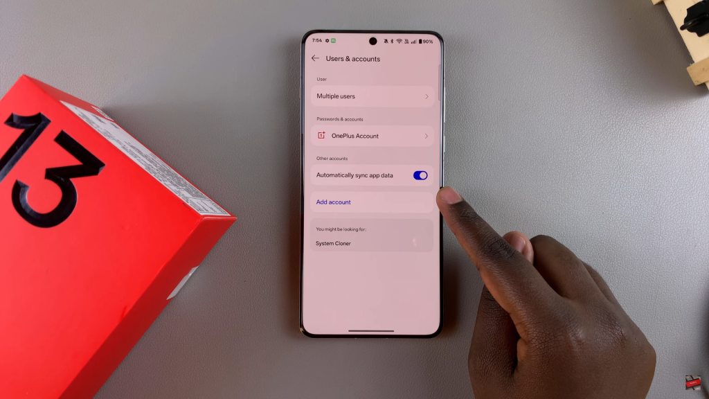 How To Add Google Account To OnePlus 13
