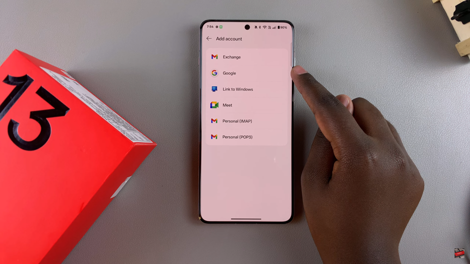 How To Add Google Account To OnePlus 13